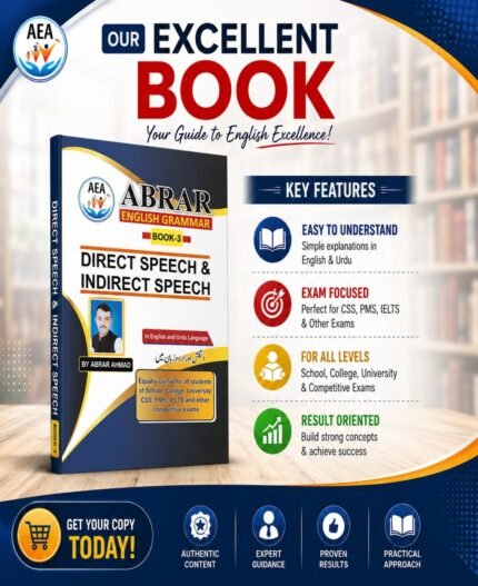 Abrar English Grammar Book III: Mastering Direct and Indirect Speech
